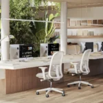 Caesarstone Fresh Concrete office desk