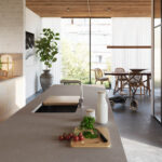 Caesarstone Raw Concrete kitchen island worktops