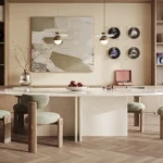 Caesarstone Empira White Kitchen Island