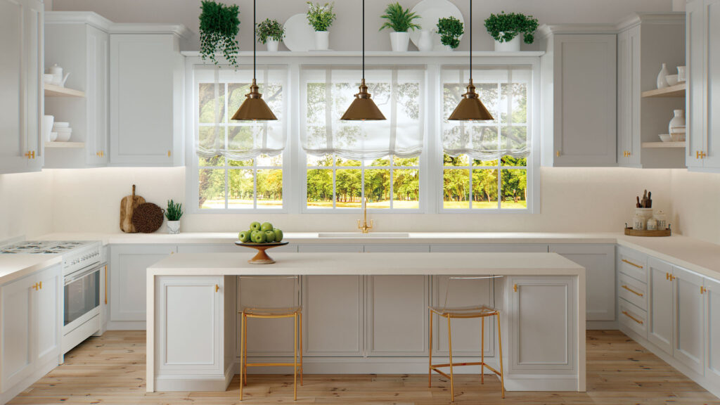 Caesarstone 1001 Riverlet Kitchen