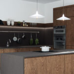 Caesarstone 1003 Raindream worktop and island in modern kitchen