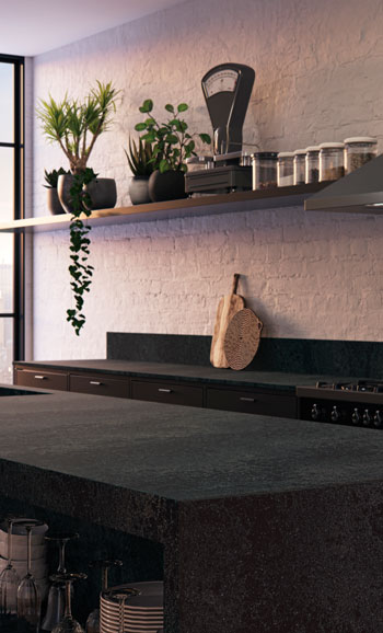 Caesarstone 5820 Darcrest quartz kitchen worktop