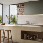 Caesarstone Fume Porcelain Worktops and Splashback