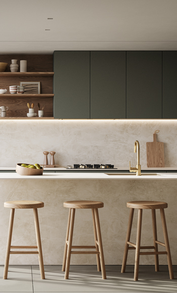 Caesarstone Fume Porcelain Kitchen Worktop