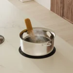 Caesarstone Snowdrift Porcelain Worktop with Invisacook