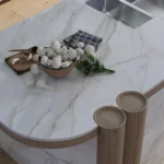 Caesarstone Mirabel Porcelain kitchen island