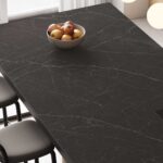 Caesarstone Smokestone Black Porcelain Kitchen Island
