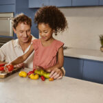Close-up of 5140 Dreamy Carrara in a family kitchen