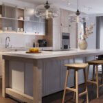 Caesarstone Dreamy Carrara kitchen island