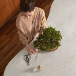 Caesarstone Brillianza kitchen island worktop viewed from above