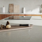 Close-up of a Caesarstone Brillianza Mineral Kitchen Island