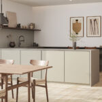 Caesarstone Auralux Textured Grey Porcelain Worktop in a Modern Kitchen