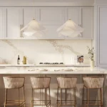 5116 Calacatta Nectar kitchen worktop in a transitional kitchen