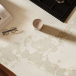 Close-up of 5116 Calacatta Nectar kitchen worktop