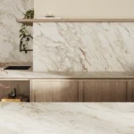Caesarstone 582 Dolcivio white porcelain kitchen worktop